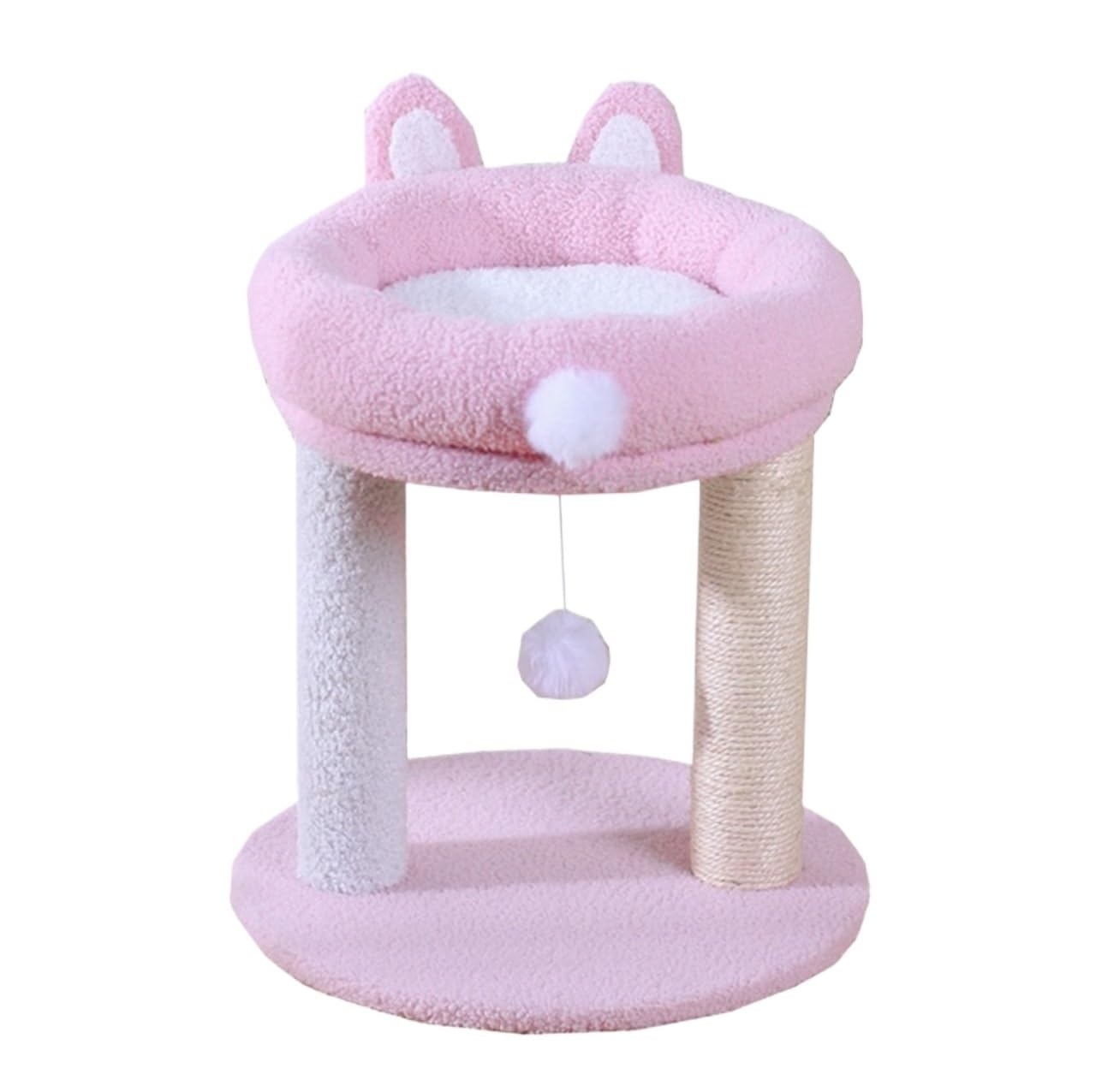 Tiragraffi Gatto Gatti Albero Tiragraffi per Gatti Graziose Orecchie Di Coniglio Tiragraffi Per Gatti Torre In Sisal Tiragraffi Mobili Per Gatti Letto Per Gatti Rosa Tiragraffi per Gatto