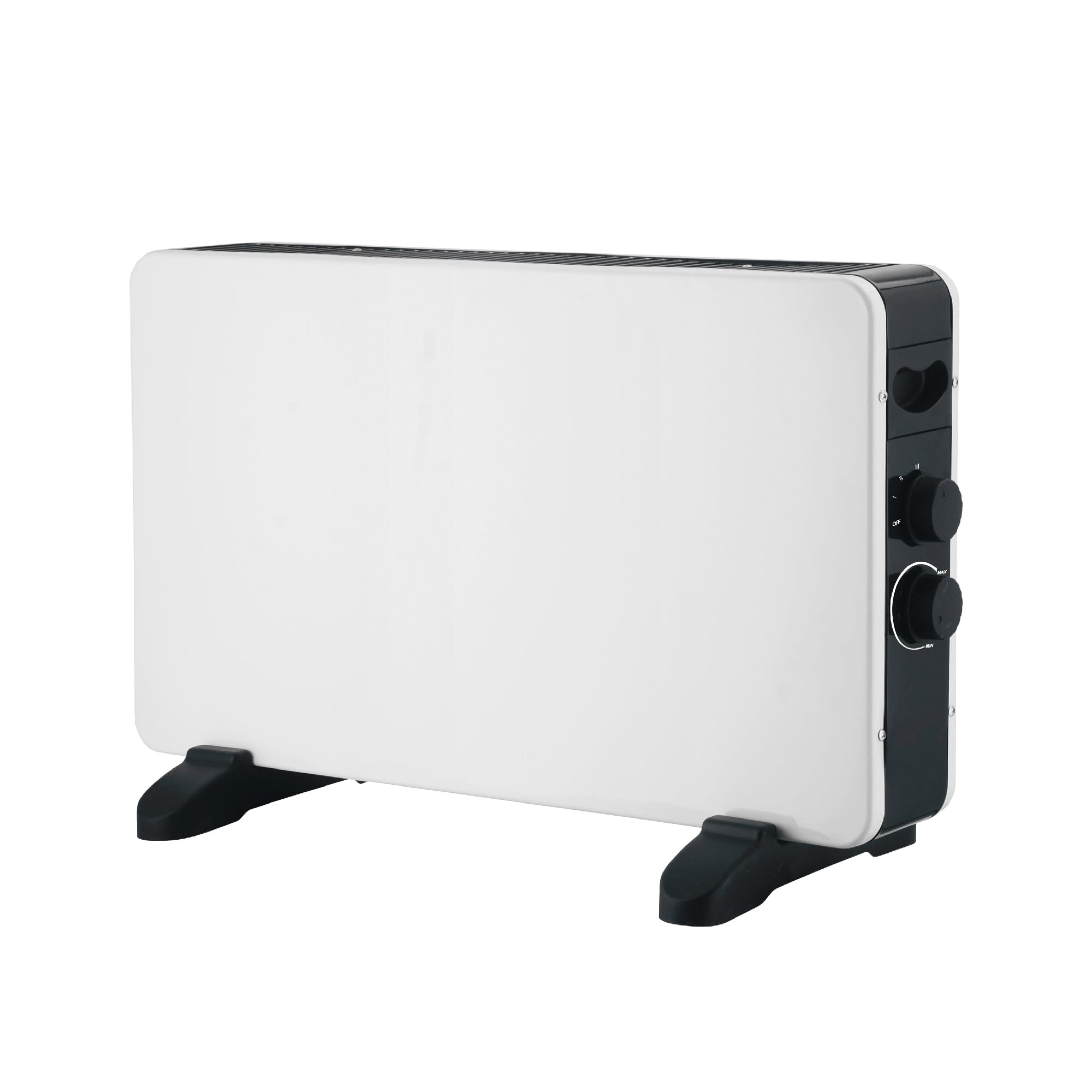 White - Stufa Elettrica 230v. Termoconvettore Elettrico Con Potenza Regolabile 750-1250-2000w. Riscaldamento Casa Sicuro Con Termostato Limitatore Di Calore Interno