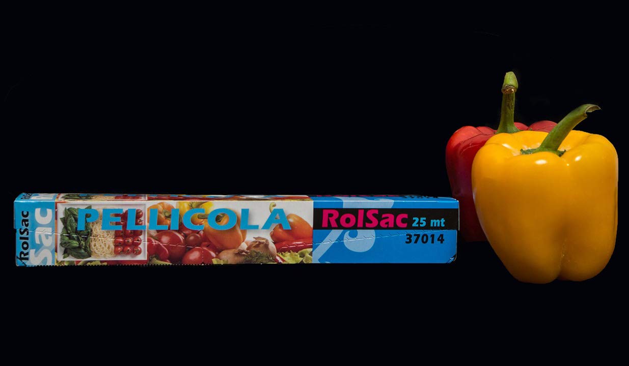 Rolsac Cagliplast - Rotolo Sacchi Rifiuti 45x55 Cm Con Fascetta Stampata, Bianco