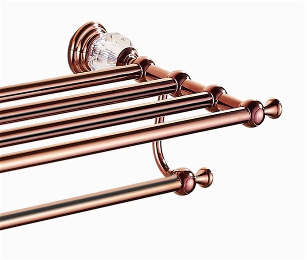 Toallero de baño Toallero montado en la Pared, Accesorios de baño Toallero de Oro Rosa, Toallero, Colgador de Toallas, Hardware de baño de latón Good