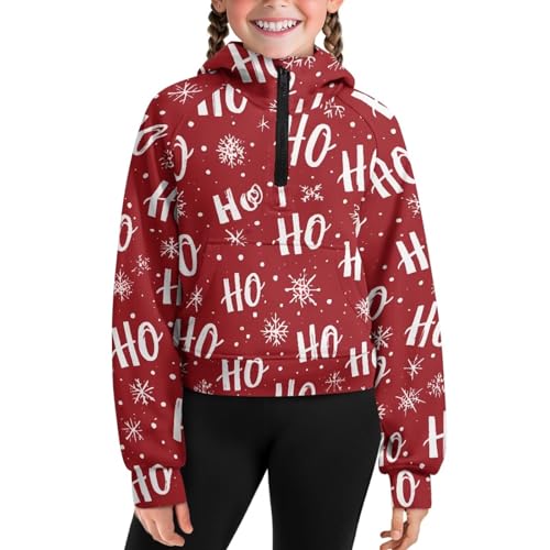 Girls Zip Up Hoodies Long Sleeve Pullover Sweatshirts Tops for Kids Fall Casual Half Zipper Hoodies with Pockets3