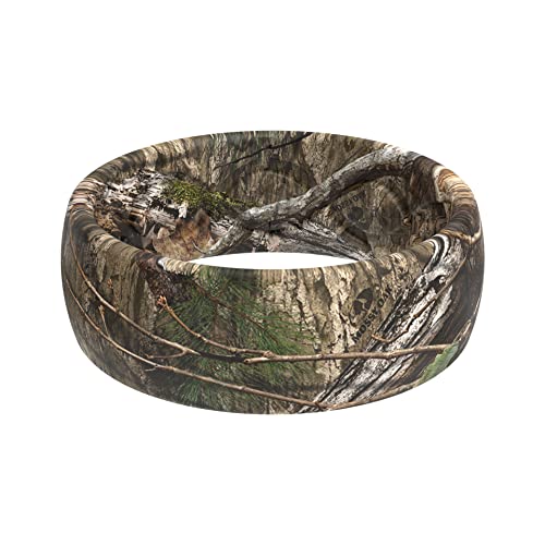 Image of Groove Life Camo Silicone Wedding Ring for Men, Breathable Comfortable Fit | Flexible Mens Rubber Ring, Camouflage Design Pattern, Safe Breakaway Design Built for Outdoors, Work, Gym, & Everyday