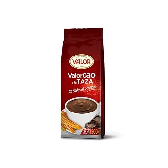 Valor. Valorcao a la taza. Cocoa Powder mix for Hot chocolate. 500g 1.1lb.
