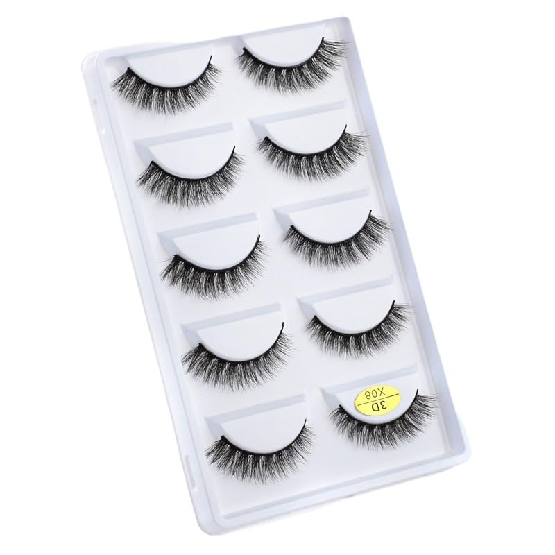UAMOU Mink Eyelashes 10 50 100 Boxes Fluffy 3D Mink Lashes Makeup Natural Long Volume False Eyelashes Bulk