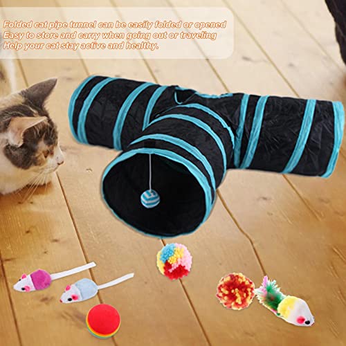 túnel brinquedos para gatos, 22 pcs Cat Toys Cat Tunnels Conjunto Combo, Brinquedos dobráveis para b