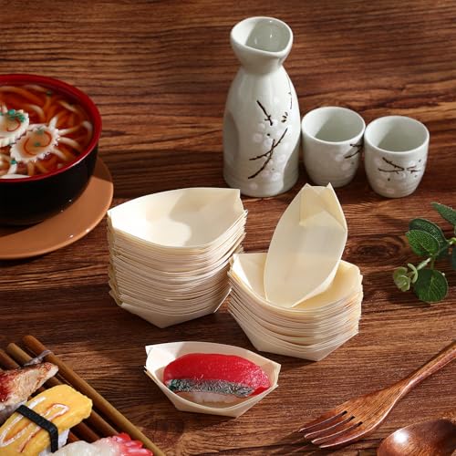 Cuencos desechables de madera de alta calidad para catering y aperitivos selectos 8