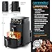 Arendo - Mini Heißluftfritteuse 2 Kammern - 5 Liter Doppelstock – 2000 Watt – 2 Frittierbehälter inkl. Abtropfblech – 6 Funktionsprogramme – Sync und Match-Funktion – kompakt und platzsparend