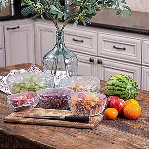 Fresh Keeping Bags, Reusable Elastic Food Storage Covers, Universal Stretch Plastic Wrap Bowl Covers 100/200/300pcs (100)