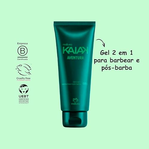 Miniatura 3 de Natura - Linha Kaiak Aventura - Gel 2 em 1 para Barbear e Pós-Barba 3.53 oz - Natura - Colección Kaiak Aventura - Gel 2 en 1 (Crema de afeitar y