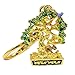 Feng Shui Wealth Tree With Mongoose and 6 Birds Keychain W4163