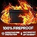 Real Fireproof Money Bag, 6500℉ Important Document Fireproof Bag with Fireproof Zipper, Valuables (A5 Size, 12.5x9 in)