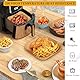 100 Pcs Backpapier Für Heißluftfritteuse, 20 Cm Quadratische Backpapier Für 5-7L Körbe, Bpa-Freie, Ölfest Und Hitzebeständig Einweg Airfryer Backpapier - Geeignet Für Ninja, Philips