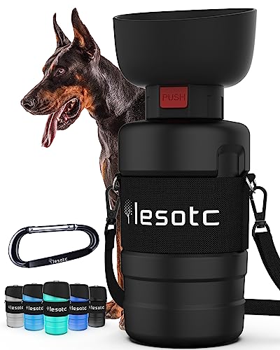Dog Water Bottle, Portable Dog Water Dispenser, Dog Travel Water Bottle for Dogs, Squeeze Pet Water Bottle for Walking On The Go, Puppy Gift/Hiking Accessories, Dog Water Carrier Outdoor Bpa Free