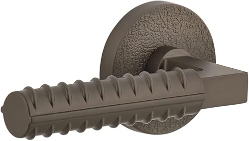 Viaggio 626807 Roseta de cuero Circolo gris titanio con palanca de refuerzo Contempo