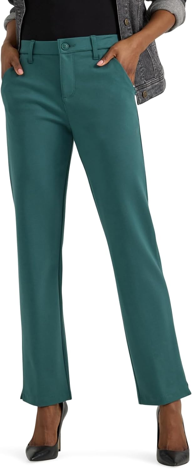 Lee Women's Ultra Lux Comfort Any Wear Side Vent Ankle Pant