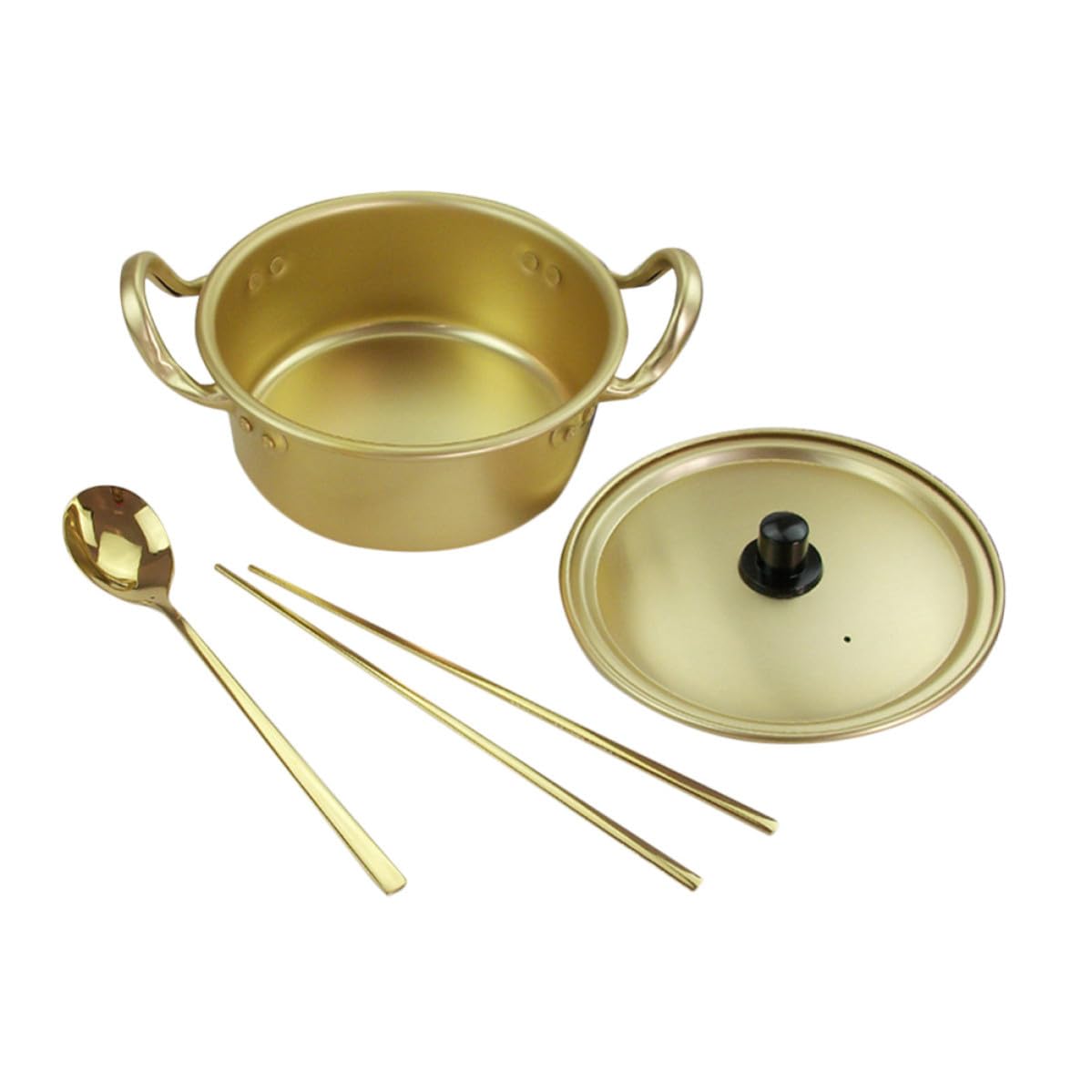 Casserole coréenne en aluminium anti-glisse pour repas rapides