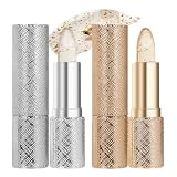 2 Piezas Lápiz Labial Adaptativo De Ph Con Efecto De Cambio De Color, Fijación De 24 Horas, Labios Que Cambia De Color Hidratante, Previene El Agrietamiento (Oro + Plata)