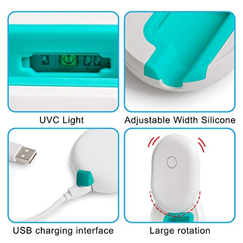 TAISHAN UV Sanitizer Toothbrush Case,Rechargeable Portable Mini Travel Toothbrush Holder,Fits All Toothbrushes for Both Electric and Manual Toothbrushes,Safety Feature, for Home and Travel