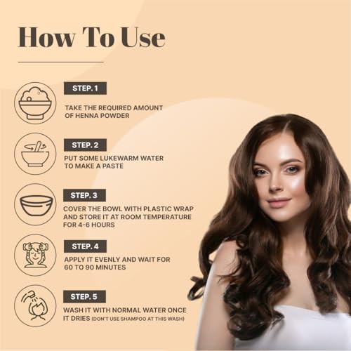 Just Jaivik Henna Powder (Lawsonia Inermis) for Hair - 100% Natural, USDA Certified Organic by OneCert Asia, No Chemicals or Additives, 227 Gms / 0.5 LB/ 8 Oz - Thumbnail 4
