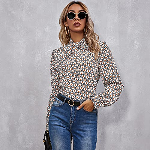 MUNDIDO Blusa Donna Camicia Top Manica Lunga