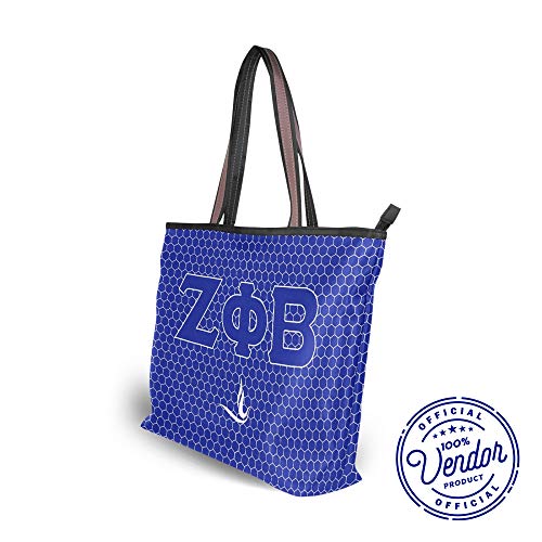 Bolso Tote Honeycomb Zeta Phi Beta Sorority miniatura 3