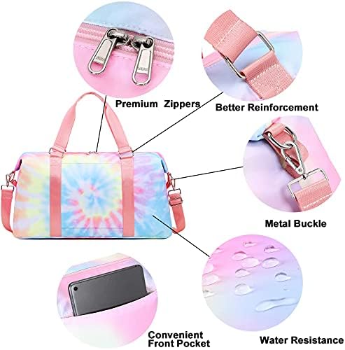 Travel Duffel Bag Girls Ladies Women Overnight Bags Sports Tote Gym Duffle Tie-dye Shoulder Bag Carry On 5 Travel Duffel Bag Girls Ladies Women Overnight Bags Sports Tote Gym Duffle Tie-dye Shoulder Bag Carry On