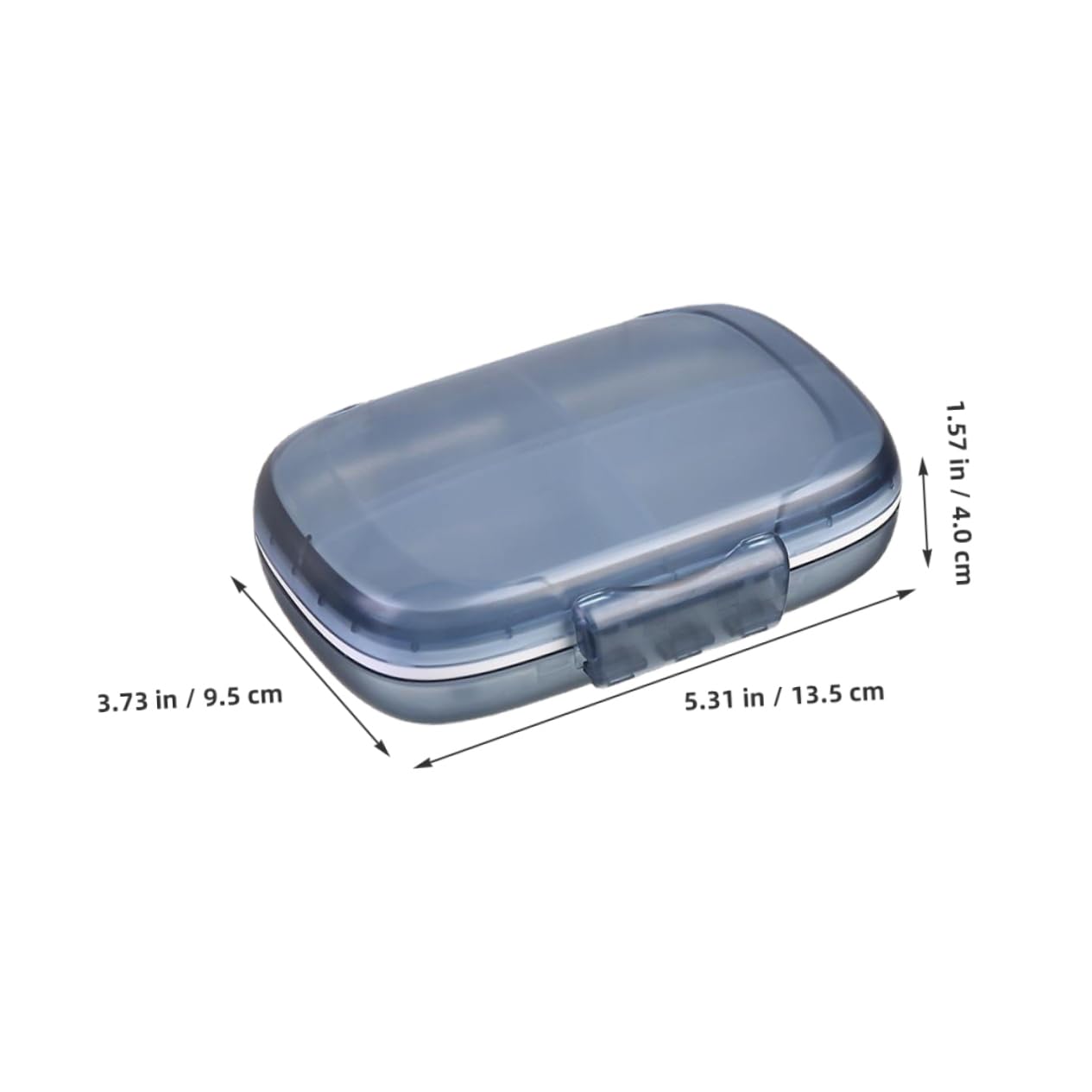 minkissy 3stücke Reise-organizer Medikamenten-box Tragbare Aufbewahrung Für Pillen Kompakte Luftdichte Tablettenbox Mit Mehreren Fächern Für Unterwegs