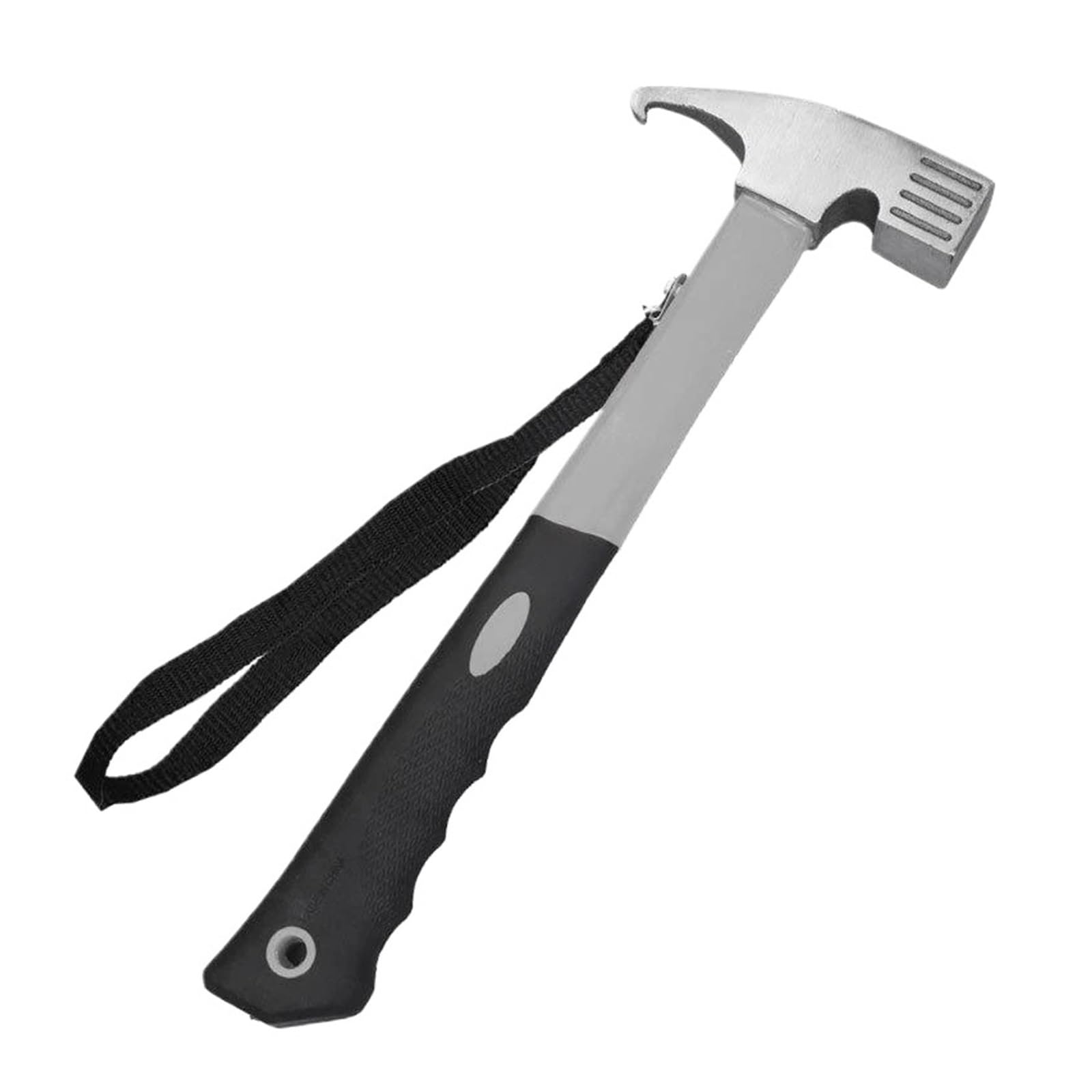 Marteau à clous multifonctionnel d'extérieur for tente de camping, marteau for auvent, arrache-clous en acier à haute teneur en carbone for la maison(Dark Grey)
