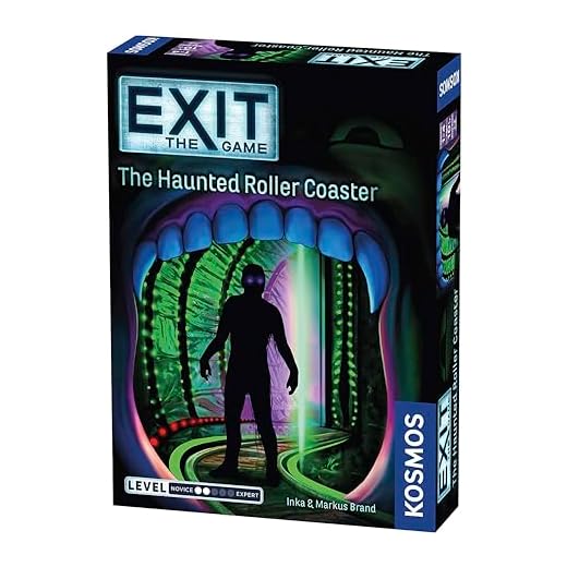 Exit: The Haunted Roller Coaster | Exit: The Game - A Kosmos Game from Thames & Kosmos | Family-Friendly, Card-Based at-Home Escape Room Experience for 1 to 4 Players, Ages 10+