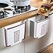 Household Trash Hanging Trash Can Foldable Wall- Mounted Trash Bins for Kitchen Cabinet Door and Bathroom Diaper Pail Hanging Garbage Can for Office and Baby Crib Garbage can