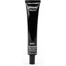 Glimmer Get Inked - Temporary Tattoo Black Matte Gel Glue & Adhesive 2 Fl Oz, 100 Stencil Applications