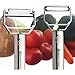 Brieftons Julienne Peeler/Cutter/Slicer: Serrated Stainless Steel Fruit/Vegetable Peeler & Julienne Slicer