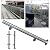 TFCFL 90CM High Glass Balustrade Railing Post Glazing Stainless Steel Pole Handrail Garden Fencing Silver (90cmCorner Post)