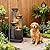 KAISOKU 38.2" Tall Outdoor Water Fountain,Stone Texture Modern 4 Tiers Cascading Bowls Garden Fountains Outdoor,Suit for Patio, Deck, Porch, Lawns, Backyard and Home Art Decor