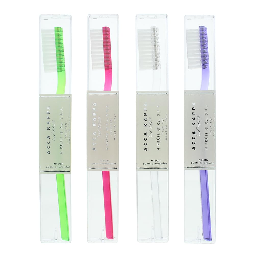 Acca Kappa Soft Toothbrush, Manual Toothbrush, Nylon Bristle, 570/3