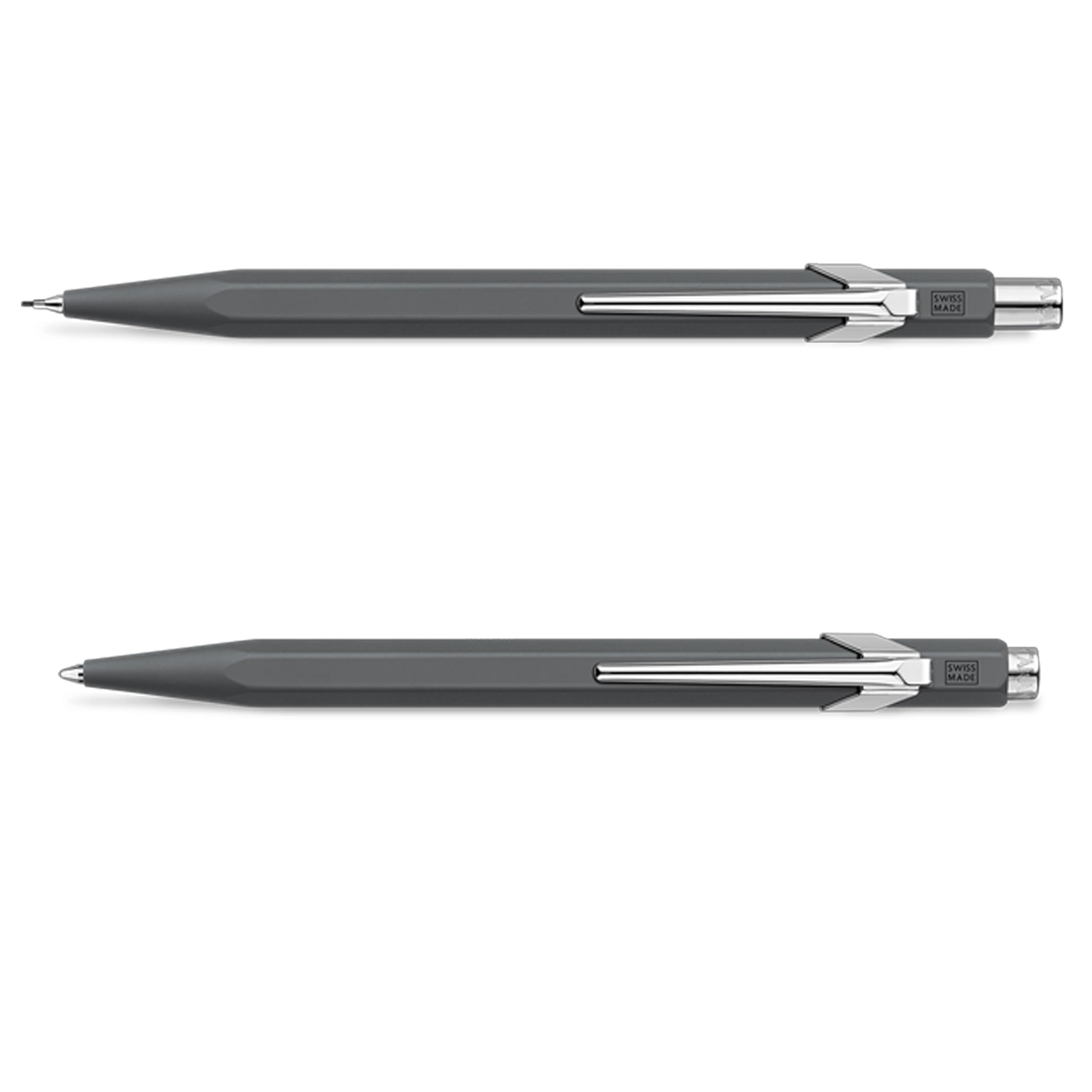 Caran d'Ache 849 Set: Ballpoint Pen & Mechanical Pencil, Anthracite Grey