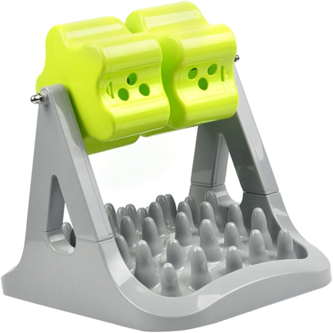 1piece Automatic Rotatable Dog Feeding Bowl Slow Feeder Design Pet Food Dispenser for Dogs Keeps Your Space Clean for Training and Reducing Choking Risk