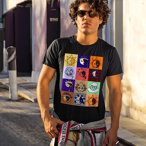 T-Shirt Sun Sleeve and Girl Moon Unisex Show Friend Gang Family Women Boy Gift for Men Multicoloured2
