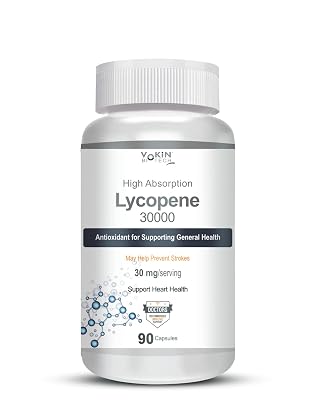 Vokin Biotech Lycopene 30mg, Support Heart health 90 Capsules