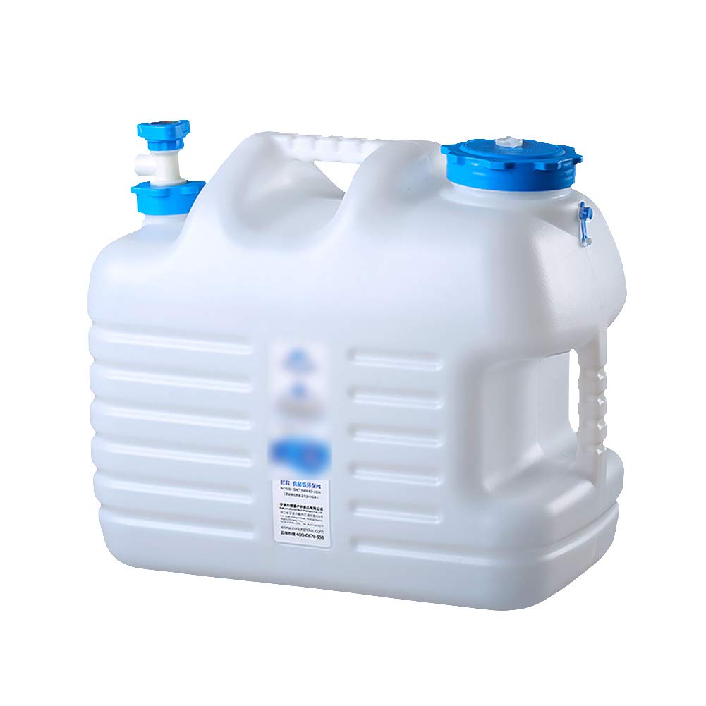 Cubo para Exteriores con Grifo, Tanque de Agua de plástico PE de Grado alimenticio, contenedor de Cubo para Acampar Espesado con Agua purificada portátil para el hogar, 18L (24L)