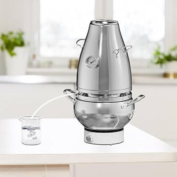 Amazon | YUEWO 蒸留器 浄水ポット 芳香蒸留水 ハーブ蒸留器 純露 蒸留 Amazon | YUEWO 蒸留器 浄水ポット 芳香蒸留水 ハーブ蒸留器 純露 蒸留