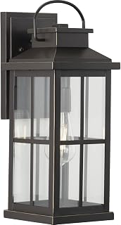 Progress P560266-020 Williamston - 1 Light Outdoor Large Wall Lantern, Antique Bronze Finish with Clear Glass