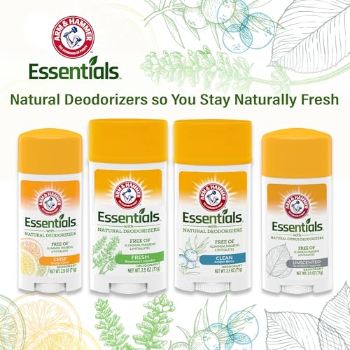 ARM & HAMMER Essentials Deodorant, Juniper Berry, Made with Natural Deodorizers, 2.5 oz - image 6