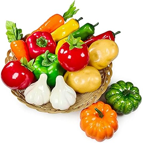 Lorigun 16-Piece Artificial Vegetables Set Cover