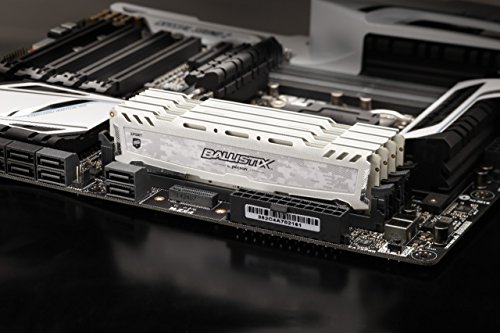 Image of Ballistix Sport LT 16GB Kit (8GBx2) DDR4 3200 MT /s (PC4-25600) CL16 SR x8 DIMM 288-Pin Memory - BLS2K8G4D32AESCK (White)