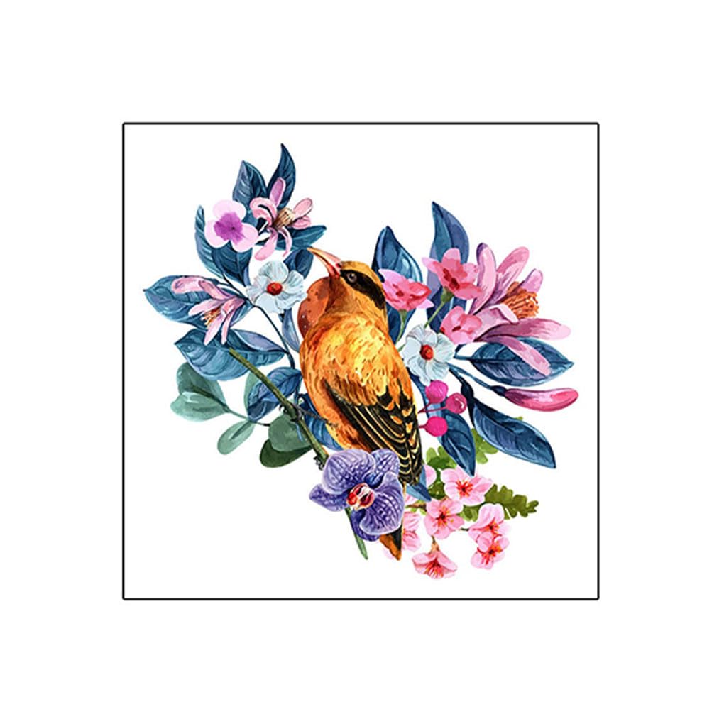 SKKWJEGE Toilet Cover Sticker Flower Decal PVC Poster Mirror Window Glass Wallpaper Self Adhesive Removable Decoration Craft Type 1