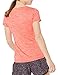 Amazon Essentials Women's Active Quick Dry Tech Stretch Workout Gym Short-Sleeve Crewneck T-Shirt, Pack of 2, Coral Orange Space Dye/Light Blue Space Dye, XX-Large