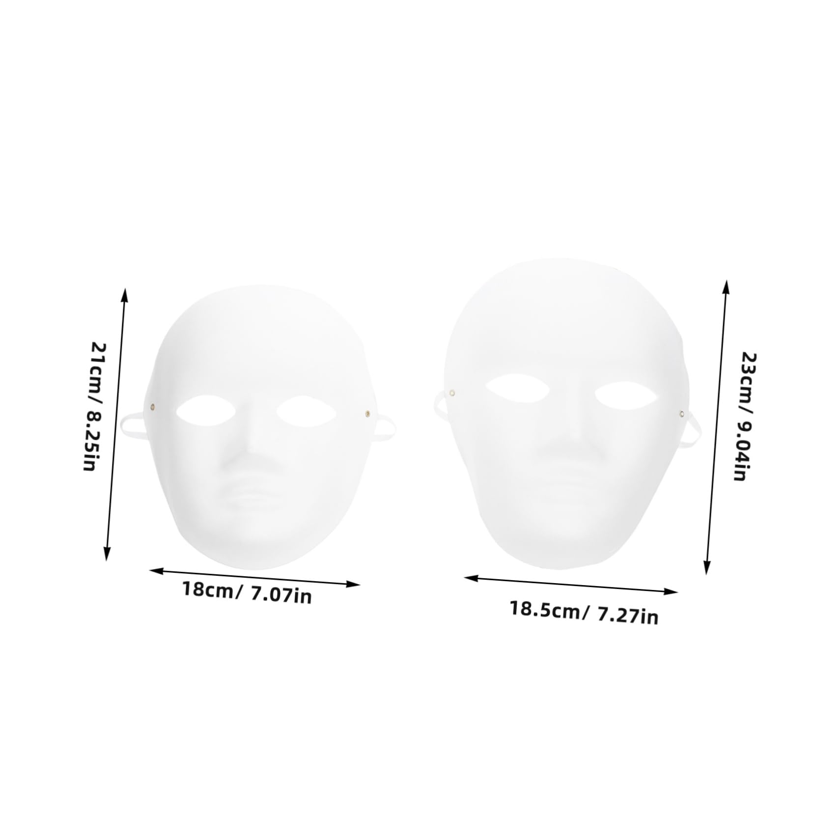 ULDIGI Personalize Your Event Blank Paper Mache Mask for Painting and Decoration