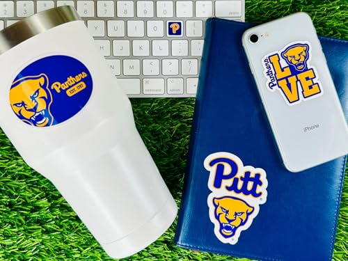 Image of Pitt Panthers Sticker Variety Pack for Car Water Bottle Phone 14 Pc Gift
