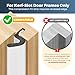 40FT Weather Stripping Door Seal, Kerf Style Foam Strip for Large Gaps, with Scraper Tool for Exterior and Interior Frames, White